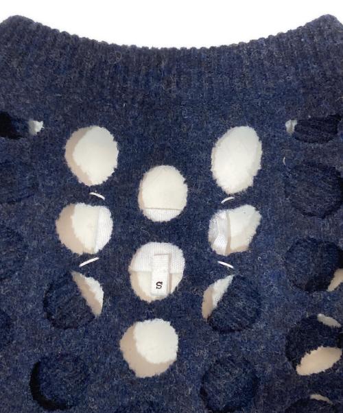 Maison Margiela（メゾンマルジェラ）Maison Margiela (メゾンマルジェラ) パンチング ニットベスト　KNIT VEST　S51HA1064 S17484 ネイビー サイズ:Sの古着・服飾アイテム