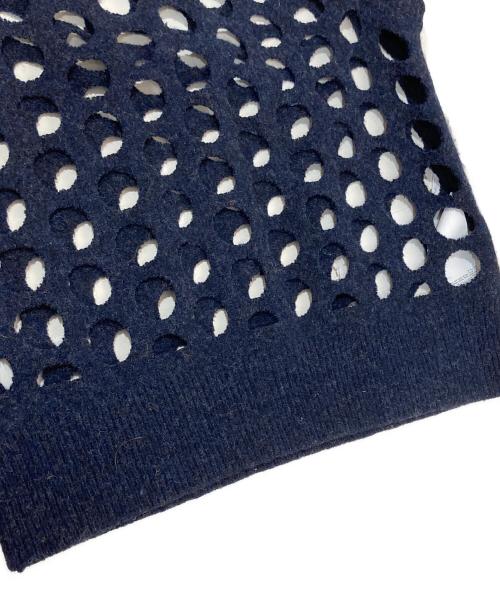 Maison Margiela（メゾンマルジェラ）Maison Margiela (メゾンマルジェラ) パンチング ニットベスト　KNIT VEST　S51HA1064 S17484 ネイビー サイズ:Sの古着・服飾アイテム