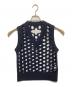 Maison Margiela（メゾンマルジェラ）の古着「パンチング ニットベスト　KNIT VEST　S51HA1064 S17484」｜ネイビー