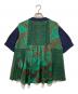 sacai (サカイ) Floral Print Docking Knit Blouse ネイビー サイズ:1：20000円