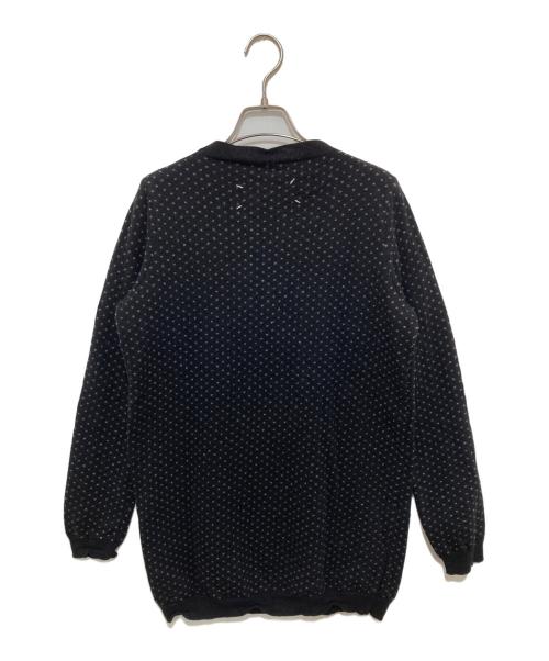 Maison Margiela（メゾンマルジェラ）Maison Margiela (メゾンマルジェラ) ドットプルオーバーニット　ウール100％　ここのえタグ　ミスディアナ期　5732003 ブラック サイズ:Mの古着・服飾アイテム