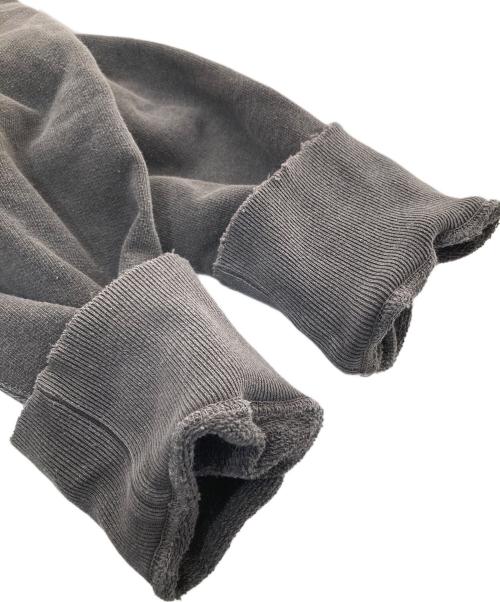 ANCELLM（アンセルム）ANCELLM (アンセルム) CRASH SWEAT SHIRT　ダメージ加工　ロゴプリントスウェット　ANC-CT43 ブラウン サイズ:3の古着・服飾アイテム