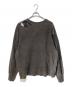 ANCELLM (アンセルム) CRASH SWEAT SHIRT　ダメージ加工　ロゴプリントスウェット　ANC-CT43 ブラウン サイズ:3：22000円