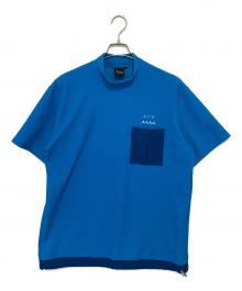 acanthus×muta MARINE（アカンサス×ムータマリン）の古着「MOCKNECK TOP　モックネックトップ　MMAC-MA2520」｜スカイブルー