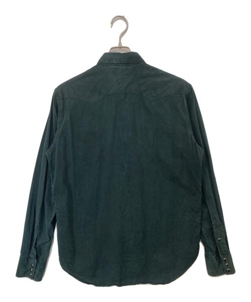 RRL（ダブルアールエル）RRL (ダブルアールエル) コンチョボタン ウエスタンシャツ ブラック サイズ:Mの古着・服飾アイテム