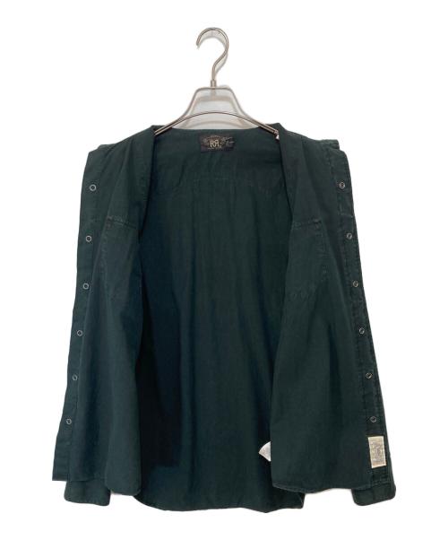 RRL（ダブルアールエル）RRL (ダブルアールエル) コンチョボタン ウエスタンシャツ ブラック サイズ:Mの古着・服飾アイテム