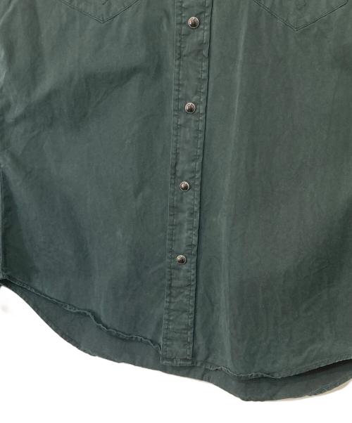 RRL（ダブルアールエル）RRL (ダブルアールエル) コンチョボタン ウエスタンシャツ ブラック サイズ:Mの古着・服飾アイテム