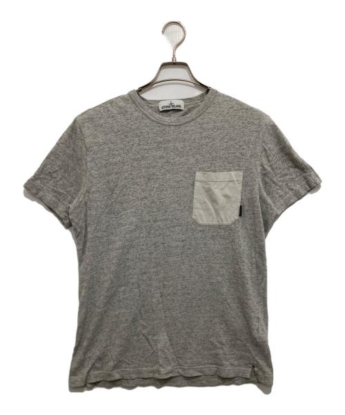 STONE ISLAND（ストーンアイランド）STONE ISLAND (ストーンアイランド) Tシャツ グレー サイズ:Mの古着・服飾アイテム