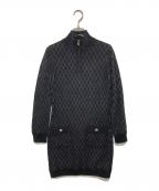 CHANELシャネル）の古着「19-20AW　No.5マトラッセニットワンピース P62266K47533」｜ブラック
