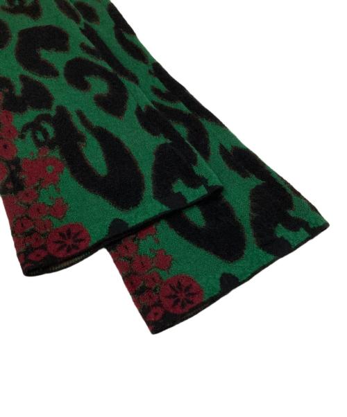 CHANEL（シャネル）CHANEL (シャネル) 総柄ニットパンツ 23AW 56P75325K10782 グリーン サイズ:36の古着・服飾アイテム