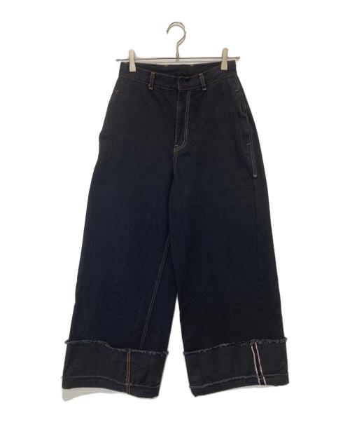 LIVINGTONE（リヴィントーン）LIVINGTONE (リヴィントーン) DOLK-Turn up long　デニムパンツ　LT-D0LK-01 インディゴ サイズ:36の古着・服飾アイテム