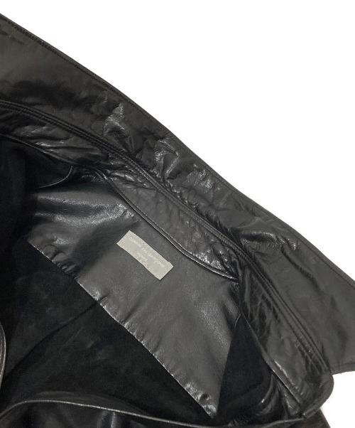 COMME des GARCONS HOMME（コムデギャルソン オム）COMME des GARCONS HOMME (コムデギャルソン オム) レザーシャツジャケット AD2002 田中オム HH-B044 ブラック サイズ:不明の古着・服飾アイテム
