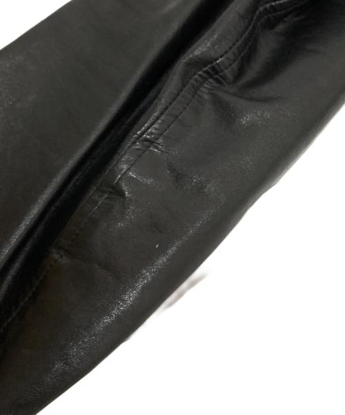 COMME des GARCONS HOMME（コムデギャルソン オム）COMME des GARCONS HOMME (コムデギャルソン オム) レザーシャツジャケット AD2002 田中オム HH-B044 ブラック サイズ:不明の古着・服飾アイテム