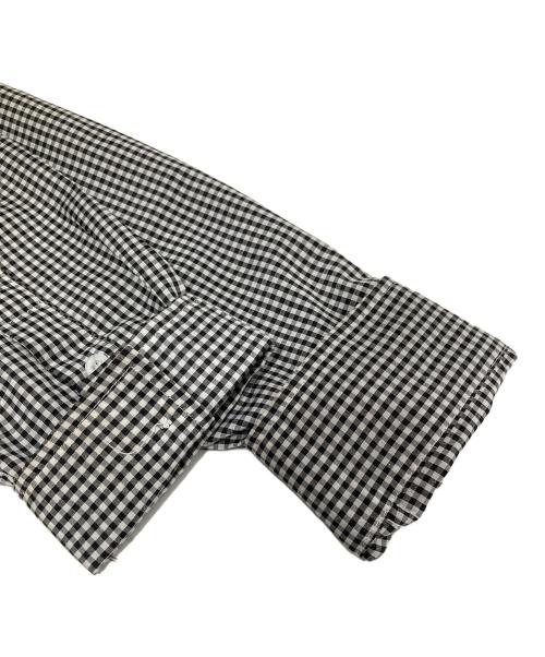 COMME des GARCONS JUNYA WATANABE MAN（コム デ ギャルソン ジュンヤ ワタナベ マン）COMME des GARCONS JUNYA WATANABE MAN エルボーパッチ　切替ギンガムチェックシャツ CHECK SHIRTS　AZ-T026　AD2005 ホワイト サイズ:XLの古着・服飾アイテム