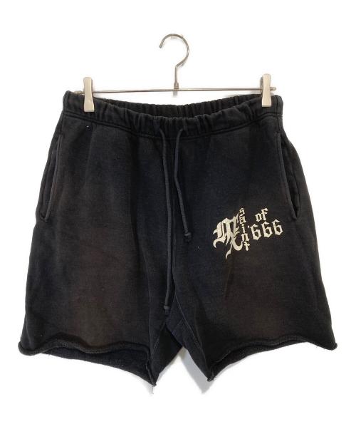 SAINT MICHAEL（セントマイケル）SAINT MICHAEL (セントマイケル) プリントハーフパンツ　SM-HR8-0000-058 ブラック サイズ:Mの古着・服飾アイテム