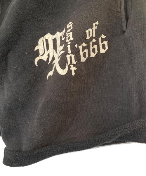 SAINT MICHAEL（セントマイケル）SAINT MICHAEL (セントマイケル) プリントハーフパンツ　SM-HR8-0000-058 ブラック サイズ:Mの古着・服飾アイテム