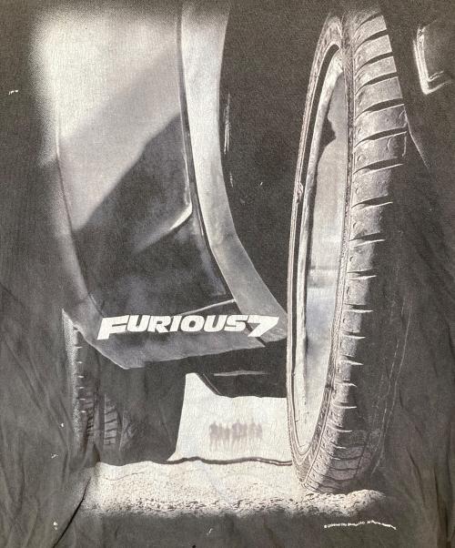 SAINT MICHAEL（セントマイケル）SAINT MICHAEL (セントマイケル) FAST AND FURIOUS SS Tee Furious 7　ファスト・アンド・フューリアス ショートスリーブエスエスティー フューリアス・セブン　25AW グレー サイズ:Lの古着・服飾アイテム