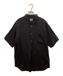 BLACK COMME des GARCONS（ブラックコムデギャルソン）の古着「AD2022　サテンS/Sシャツ　1K-B016」｜ブラック