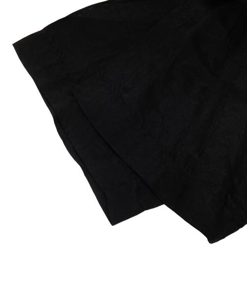 BLACK COMME des GARCONS（ブラックコムデギャルソン）BLACK COMME des GARCONS (ブラックコムデギャルソン) AD2022　サテンS/Sシャツ　1K-B016 ブラック サイズ:XLの古着・服飾アイテム