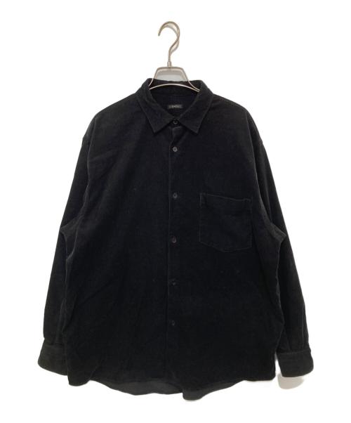 COMOLI（コモリ）COMOLI (コモリ) カシミヤ混コーデュロイコモリシャツ　Corduroy shirts　A03-02004 ブラック サイズ:4の古着・服飾アイテム