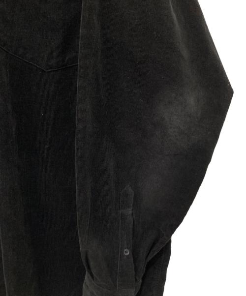 COMOLI（コモリ）COMOLI (コモリ) カシミヤ混コーデュロイコモリシャツ　Corduroy shirts　A03-02004 ブラック サイズ:4の古着・服飾アイテム