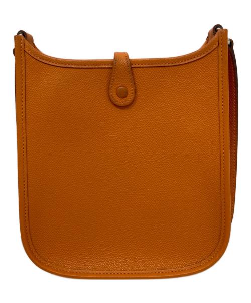 HERMES（エルメス）HERMES (エルメス) エヴリン TPMショルダーバッグ　ヴォーエプソン　05年製 オレンジの古着・服飾アイテム