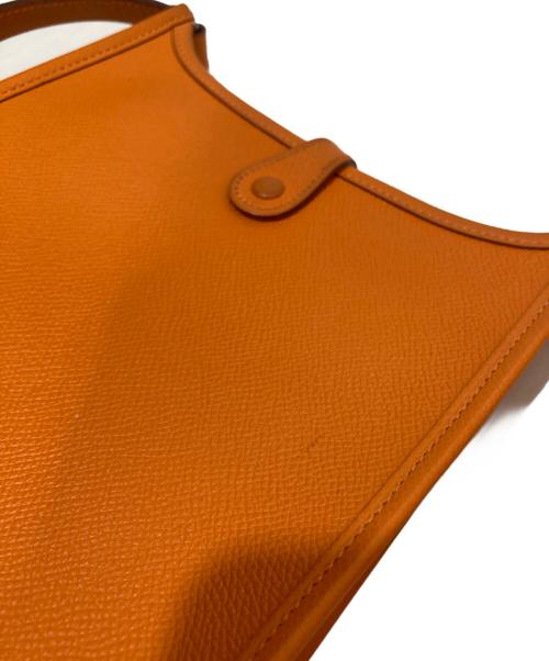 HERMES（エルメス）HERMES (エルメス) エヴリン TPMショルダーバッグ　ヴォーエプソン　05年製 オレンジの古着・服飾アイテム
