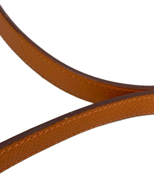 HERMES（エルメス）HERMES (エルメス) エヴリン TPMショルダーバッグ　ヴォーエプソン　05年製 オレンジの古着・服飾アイテム