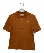 maison kitsuneメゾンキツネ）の古着「ファインリブポロ MW00203KJ0134」｜ブラウン