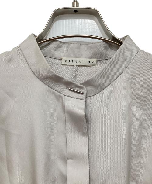 ESTNATION（エストネーション）ESTNATION (エストネーション) ノースリーブワンピース ベージュ サイズ:36の古着・服飾アイテム