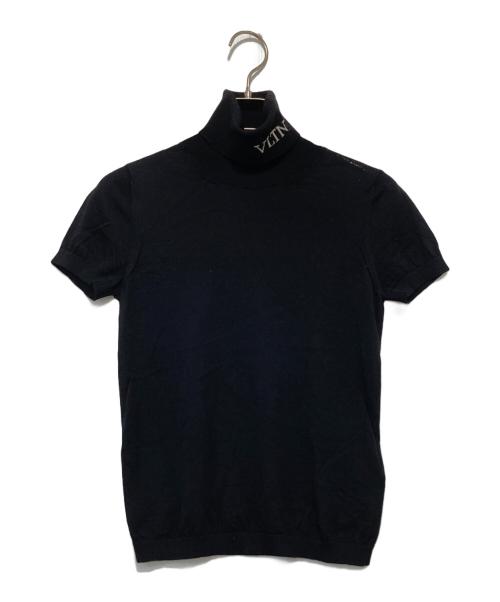 VALENTINO（ヴァレンティノ）VALENTINO (ヴァレンティノ) ノースリーブニット ブラック サイズ:Sの古着・服飾アイテム