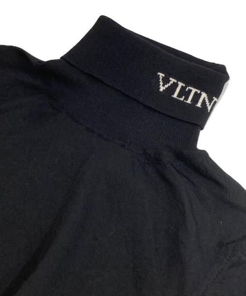 VALENTINO（ヴァレンティノ）VALENTINO (ヴァレンティノ) ノースリーブニット ブラック サイズ:Sの古着・服飾アイテム