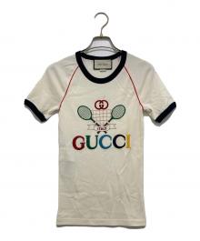 GUCCI（グッチ）の古着「テニス コットンジャージーTシャツ」｜ホワイト