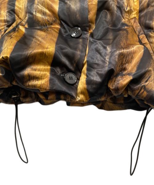 MM6 Maison Margiela（エムエムシックスメゾンマルジェラ）MM6 Maison Margiela (エムエムシックスメゾンマルジェラ) PORTS JACKET Fur Print（ファープリント スポーツジャケット）S32AM0309 / フーデッドダウンジャケット オレンジ サイズ:38の古着・服飾アイテム