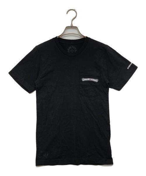 CHROME HEARTS（クロムハーツ）CHROME HEARTS (クロムハーツ) CHプラスクロスプリントポケットT ブラック サイズ:XSの古着・服飾アイテム