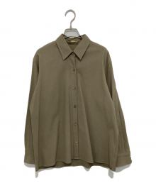 MUSE de Deuxieme Classe（ミューズ ドゥーズィエム クラス）の古着「STRETCH TWILL CACHE シャツ」｜ベージュ