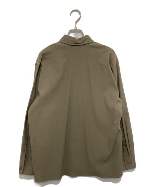 MUSE de Deuxieme Classe（ミューズ ドゥーズィエム クラス）MUSE de Deuxieme Classe (ミューズ ドゥーズィエム クラス) STRETCH TWILL CACHE シャツ ベージュ サイズ:Fの古着・服飾アイテム