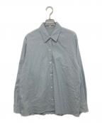 MUSE de Deuxieme Classeミューズ ドゥーズィエム クラス）の古着「STRETCH TWILL CACHE ストレッチツイルキャッシュシャツ」｜スカイブルー