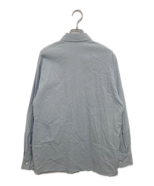 MUSE de Deuxieme Classe（ミューズ ドゥーズィエム クラス）MUSE de Deuxieme Classe (ミューズ ドゥーズィエム クラス) STRETCH TWILL CACHE ストレッチツイルキャッシュシャツ スカイブルー サイズ:Fの古着・服飾アイテム