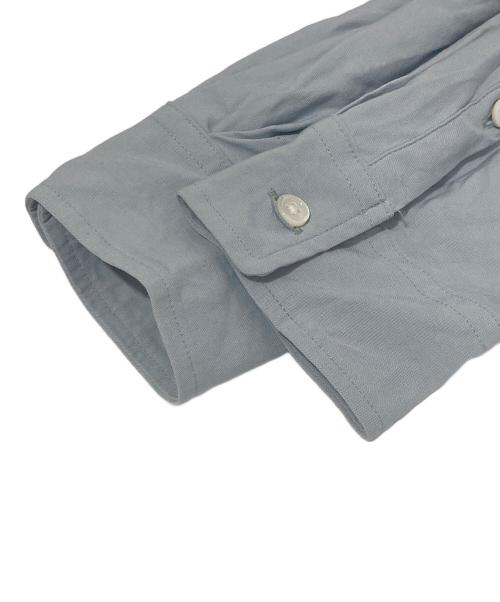 MUSE de Deuxieme Classe（ミューズ ドゥーズィエム クラス）MUSE de Deuxieme Classe (ミューズ ドゥーズィエム クラス) STRETCH TWILL CACHE ストレッチツイルキャッシュシャツ スカイブルー サイズ:Fの古着・服飾アイテム