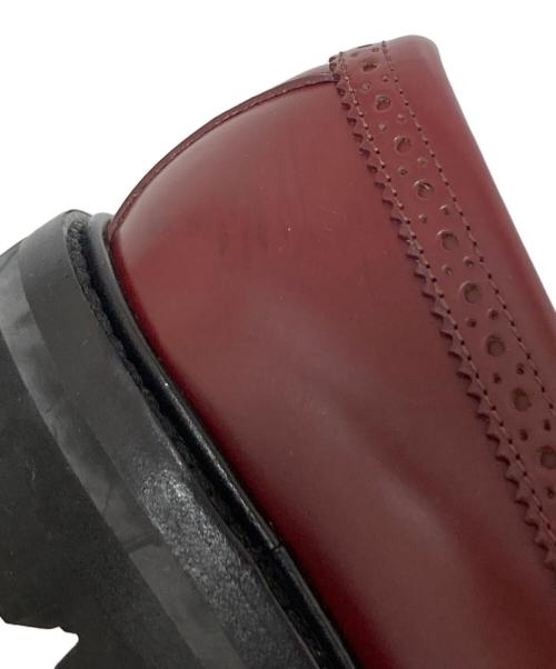 CELINE（セリーヌ）CELINE (セリーヌ) トリオンフ チェーン マーガレット ローファー エディ期 バーガンディー サイズ:38の古着・服飾アイテム