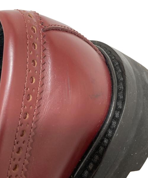 CELINE（セリーヌ）CELINE (セリーヌ) トリオンフ チェーン マーガレット ローファー エディ期 バーガンディー サイズ:38の古着・服飾アイテム