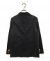 Noble (ノーブル) 麻ストレッチピークドラペルダブルジャケット　テーラードジャケット ブラック サイズ:34：10000円