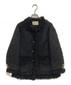 中古・古着通販】CHANEL (シャネル) 金釦カシミヤジャケット ダブル