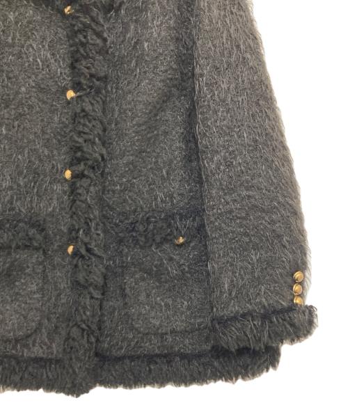 UNITED ARROWS TOKYO（ユナイテッドアローズトウキョウ）UNITED ARROWS TOKYO (ユナイテッドアローズトウキョウ) シャギーツイードジャケット ブラック サイズ:36の古着・服飾アイテム