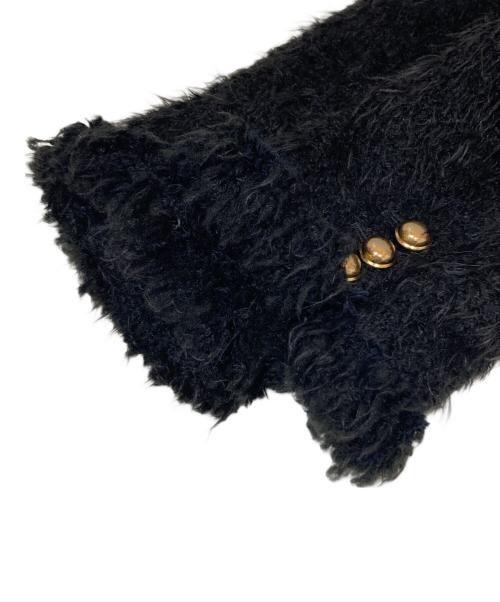 UNITED ARROWS TOKYO（ユナイテッドアローズトウキョウ）UNITED ARROWS TOKYO (ユナイテッドアローズトウキョウ) シャギーツイードジャケット ブラック サイズ:36の古着・服飾アイテム