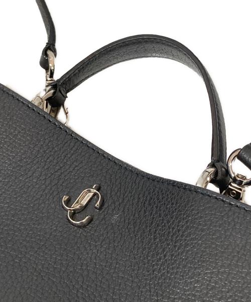JIMMY CHOO（ジミーチュウ）JIMMY CHOO (ジミーチュウ) VARENNE TOP HANDLE MINI BAG（ヴァレンヌ トップハンドル ミニバッグ）/ 2WAYショルダーバッグ ブラックの古着・服飾アイテム
