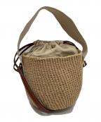 Chloeクロエ）の古着「Woodyスモールバスケット 03-21-68-65」｜ベージュ