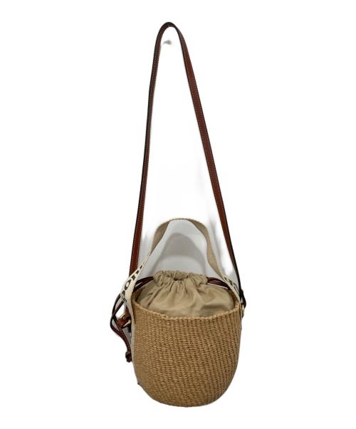Chloe（クロエ）Chloe (クロエ) Woodyスモールバスケット 03-21-68-65 ベージュの古着・服飾アイテム