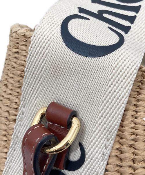 Chloe（クロエ）Chloe (クロエ) Woodyスモールバスケット 03-21-68-65 ベージュの古着・服飾アイテム